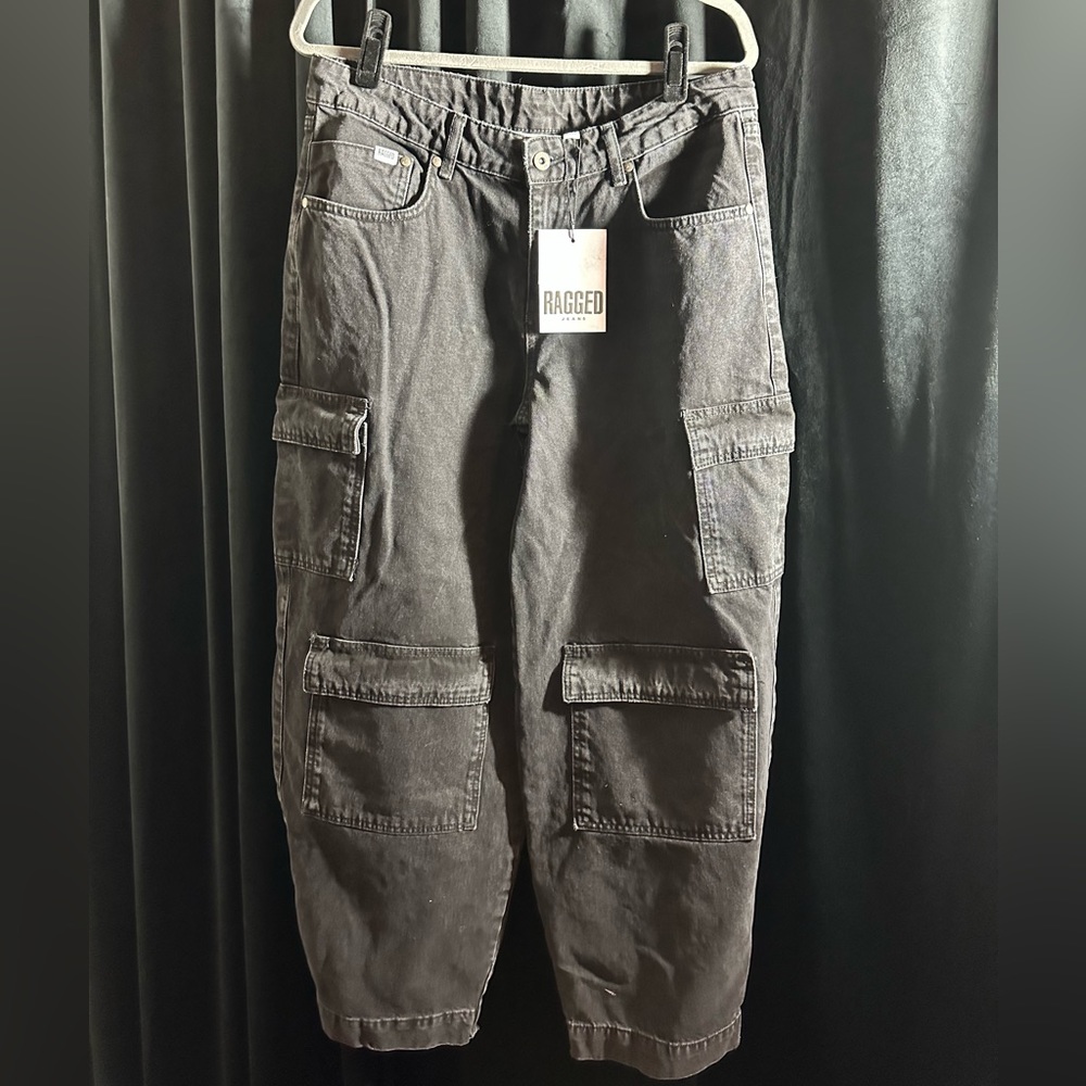 The Ragged Priest Balloon Jean Washed Black NWT